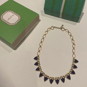 Stella & Dot Lottie Necklace in Cobalt and Gold